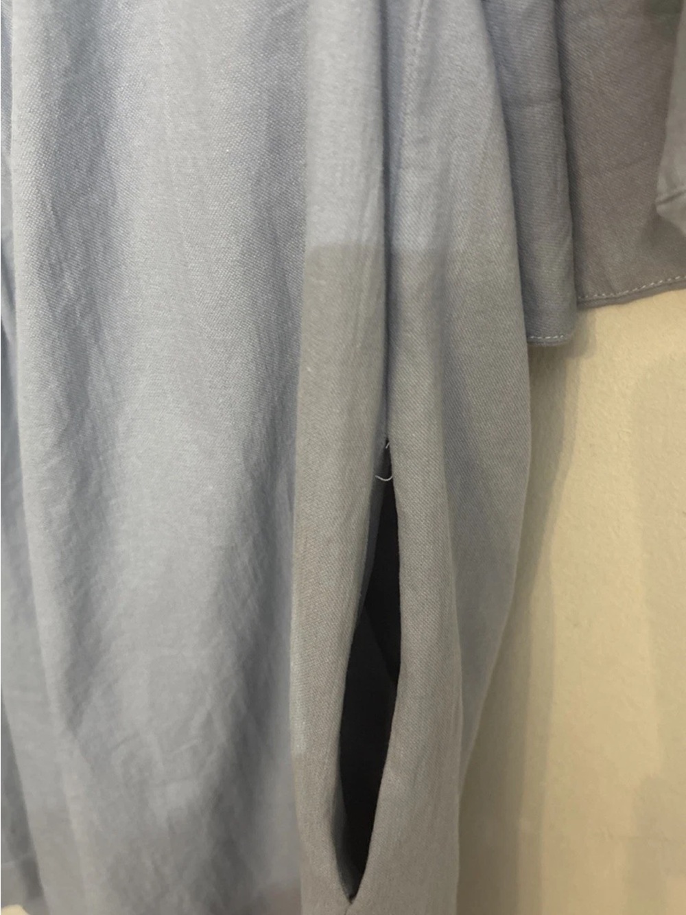 Tuckernuck Pomander Place Finley Flutter Sleeve Dress Slate Blue Size Large - Picture 6 of 6